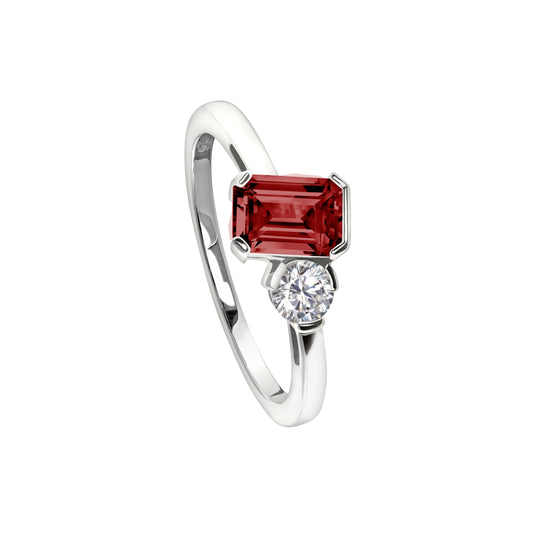 January Emerald Cut Birthstone Ring (BL2441R1)