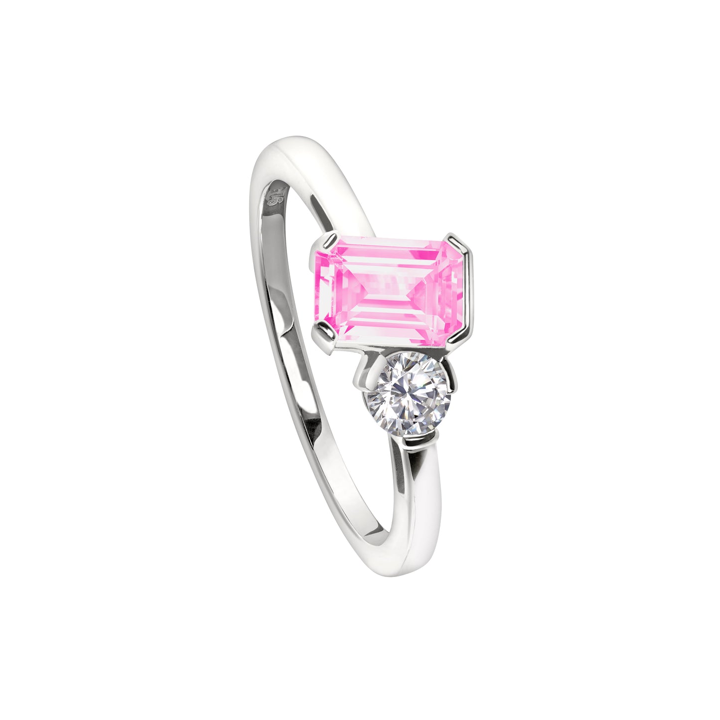 October Emerald Cut Birthstone Ring (BL2441R10)