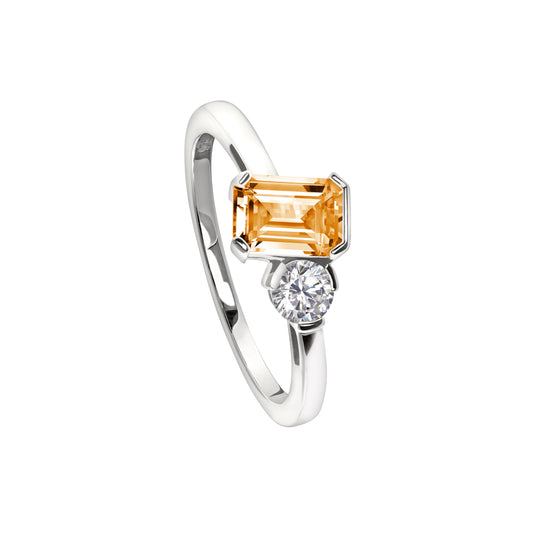 November Emerald Cut Birthstone Ring (BL2441R11)