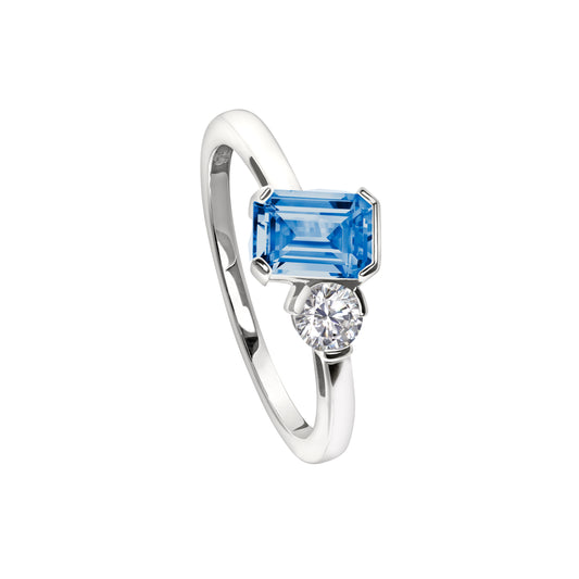 December Emerald Cut Birthstone Ring (BL2441R12)