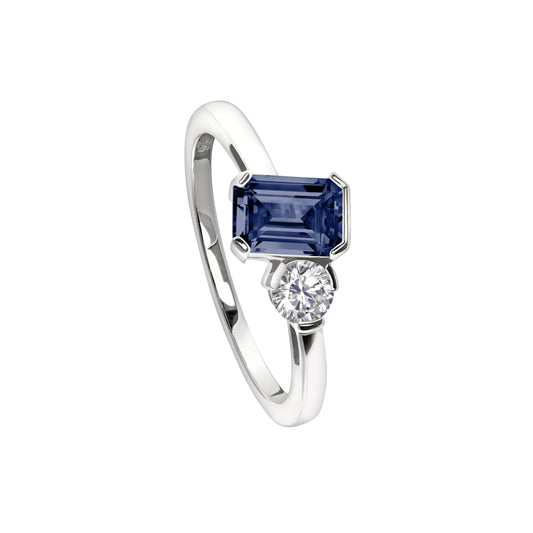 September Emerald Cut Birthstone Ring (BL2441R9)