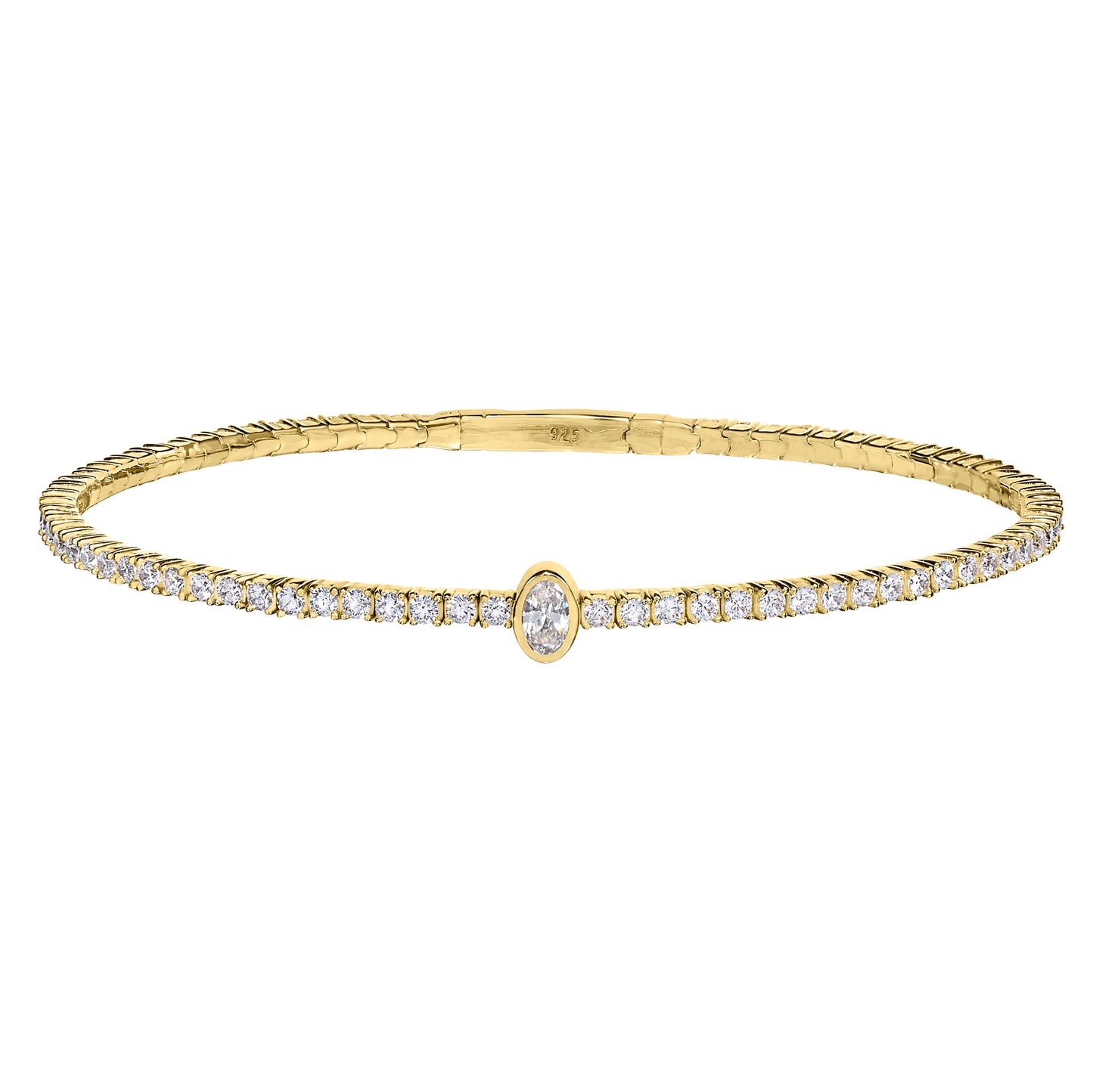 Central Oval Flex Bracelet