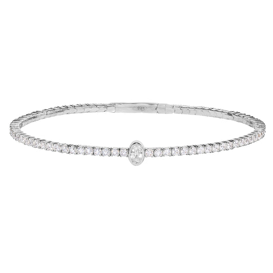 Central Oval Flex Bracelet