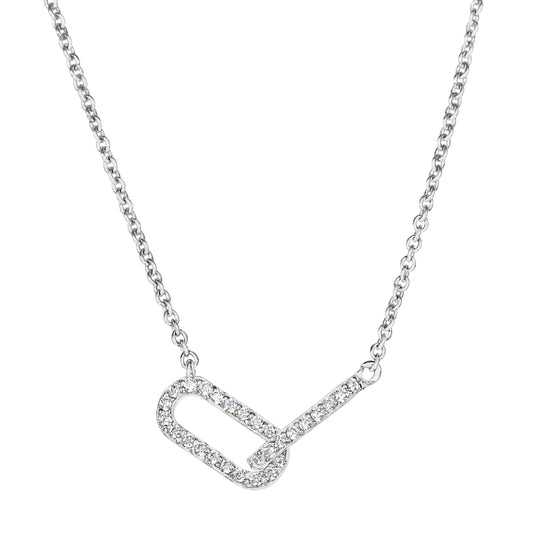 Interlocking Oval Links Necklace   (BL2447N)