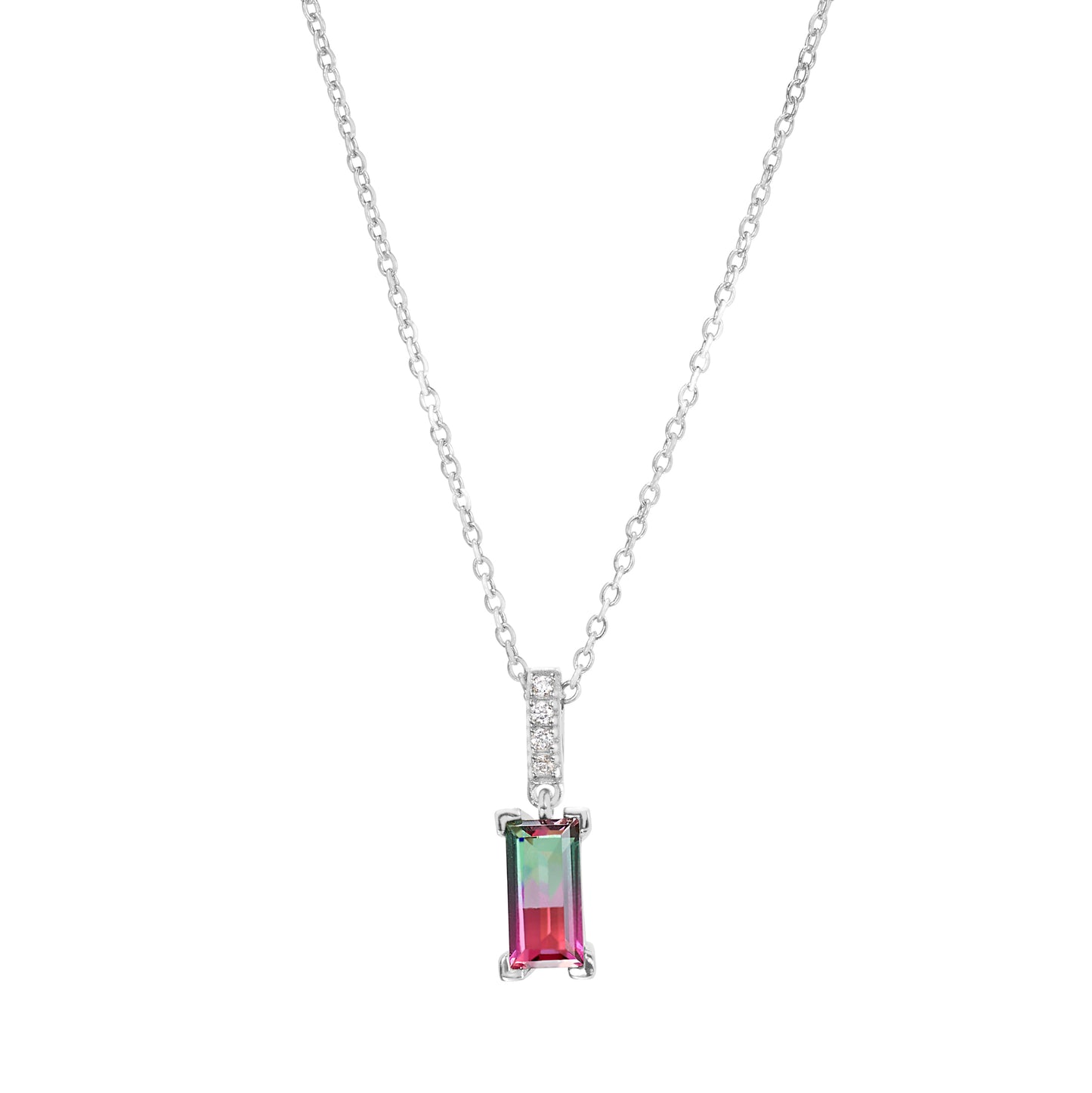 Watermelon Tourmaline Necklace