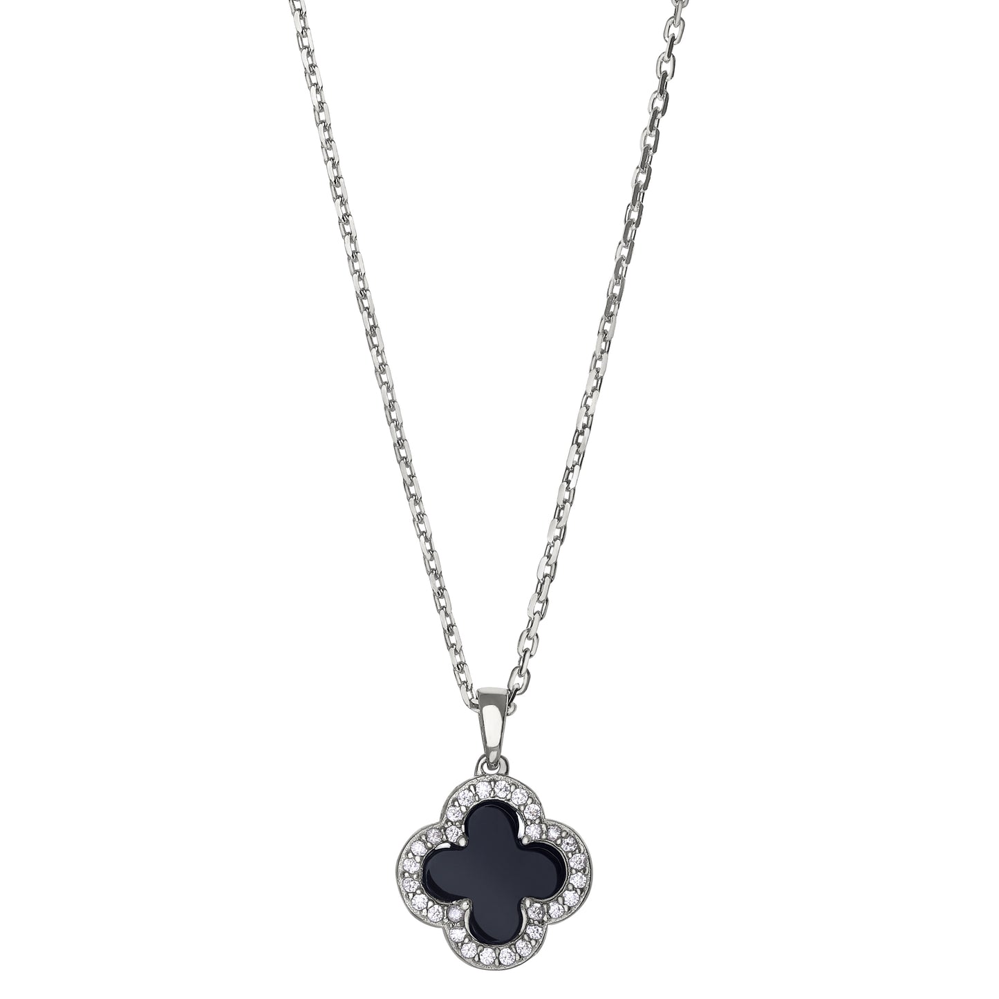 Black Onyx Clover Pendant   (BL2465N-ONYX)