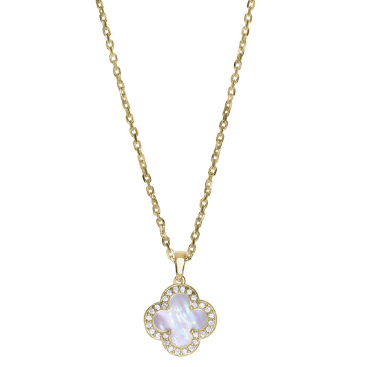 Mother of Pearl Clover Pendant   (BL2465NG-MOP)