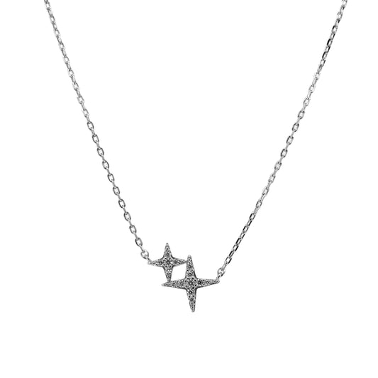 Double Cross Star Necklace