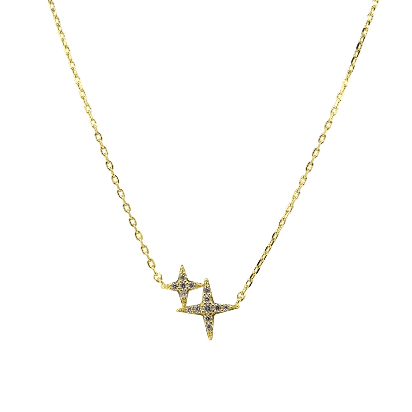 Double Cross Star Necklace