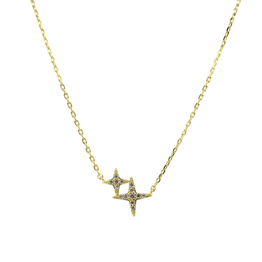 Double Cross Star Necklace