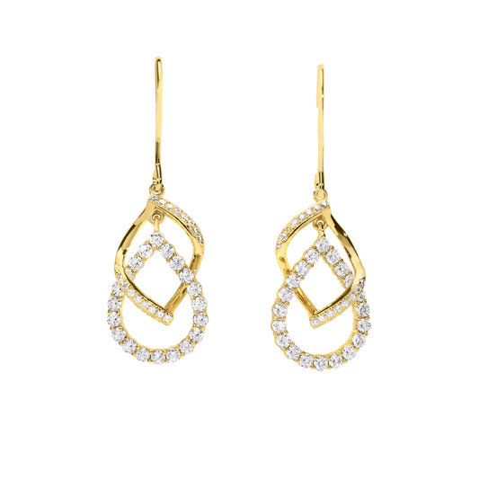 Interlocking Teardrop Earrings