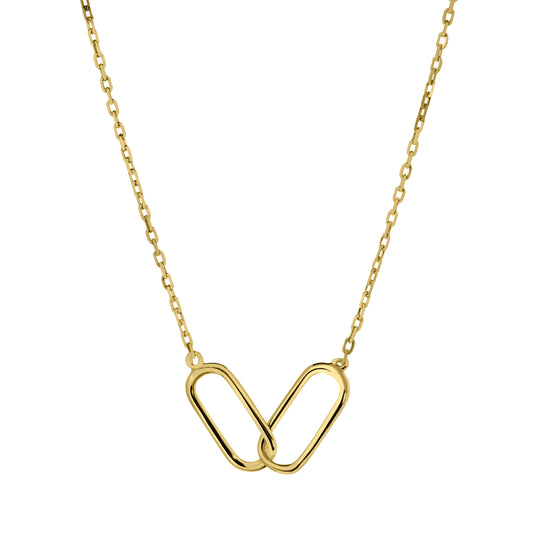 Interlocking Links Necklace   (BL3002NG)