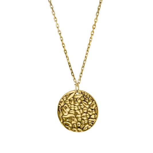 Hammered Disc Pendant   (BL3003NG)