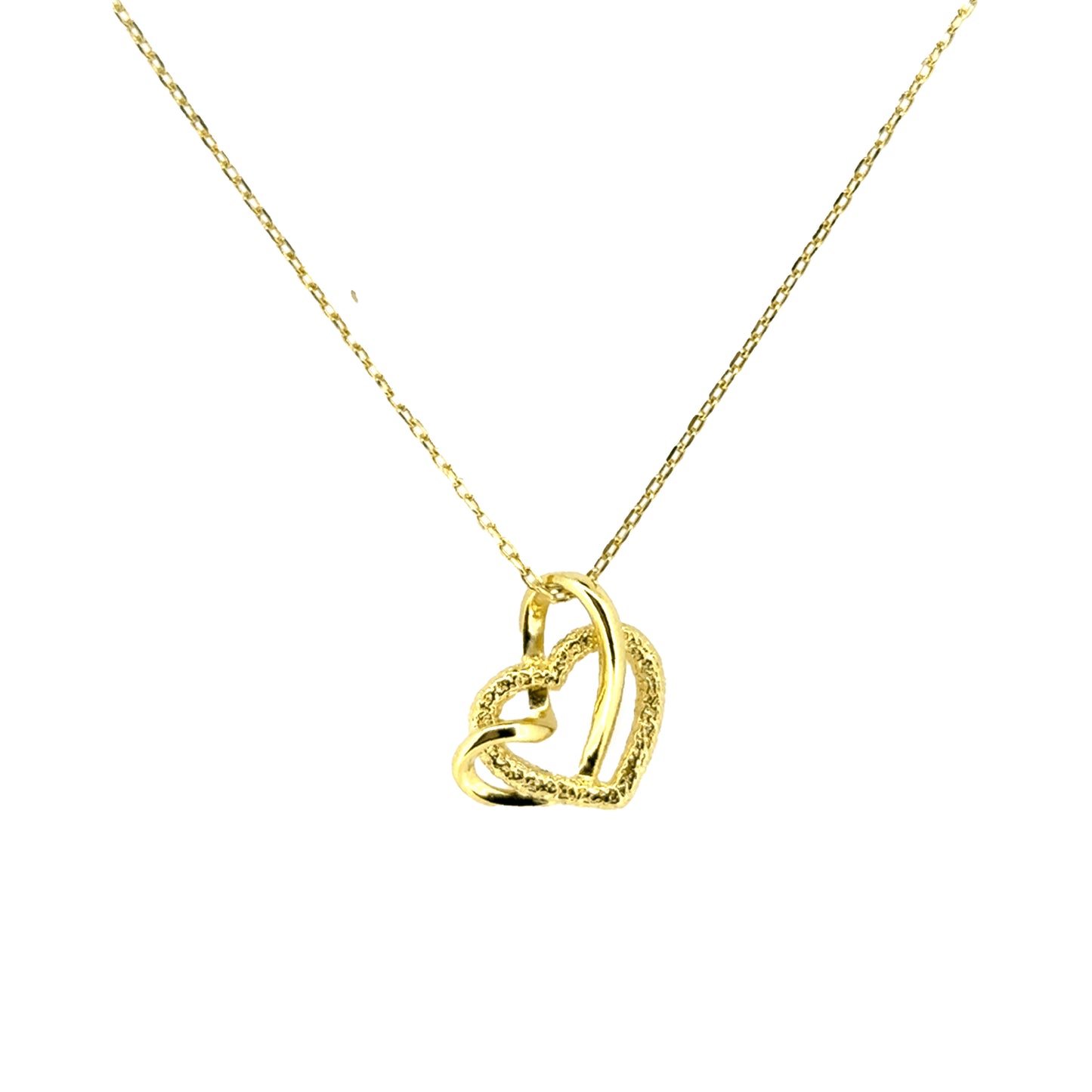 Interlocking Hearts Pendant   (BL3006NG)