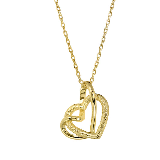 Interlocking Hearts Pendant   (BL3006NG)