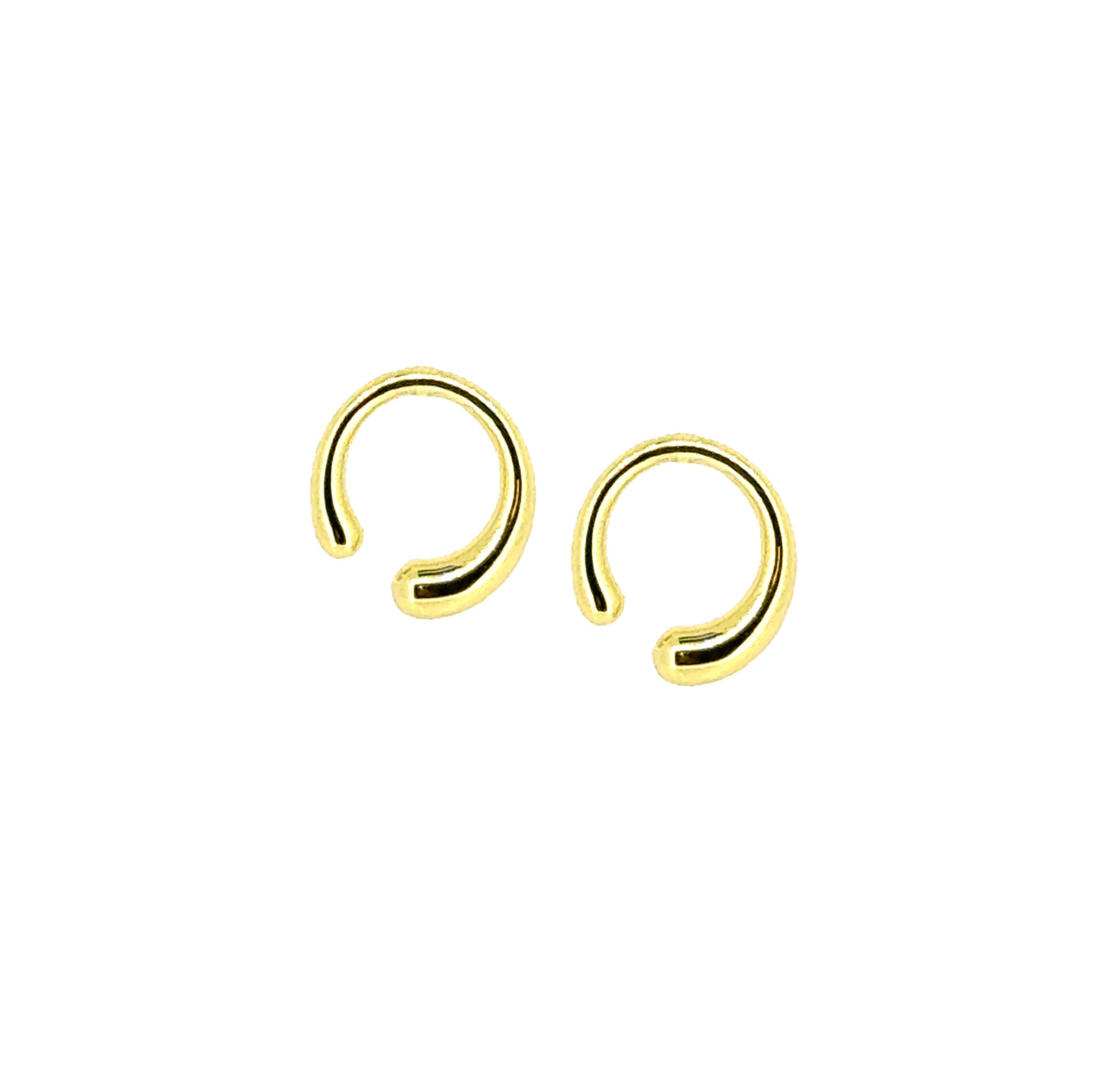 Tapered 3/4 Open Circle Stud Earrings   (BL3008EG)