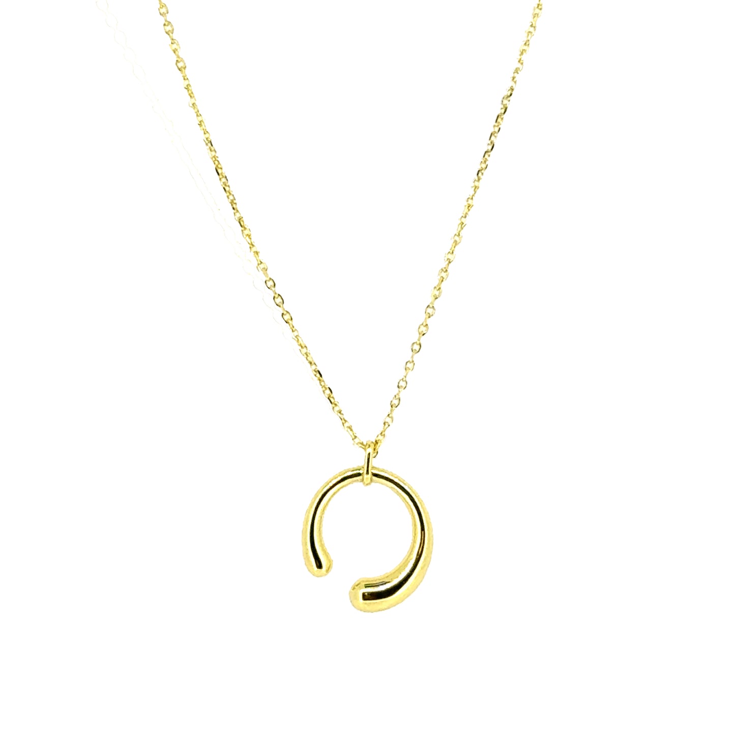 Tapered 3/4 Open Circle Pendant   (BL3008NG)