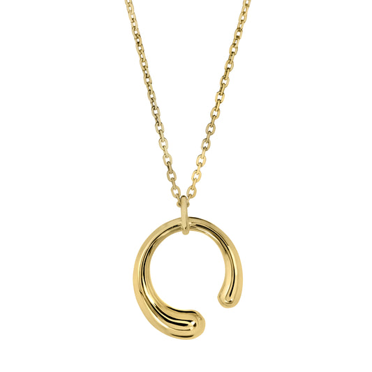Tapered 3/4 Open Circle Pendant   (BL3008NG)