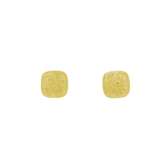 Textured Square Stud Earrings   (BL3011EG)