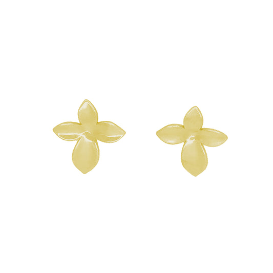 Asymetrical Flower Stud Earrings   (BL3013EG)