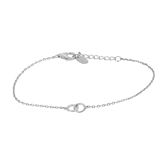 Interlocking Circles Cable Bracelet   (BL3014B)