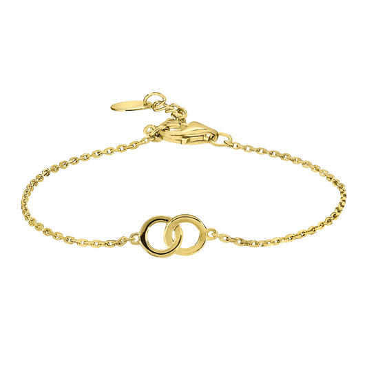 Interlocking Circles Cable Bracelet   (BL3014BG)