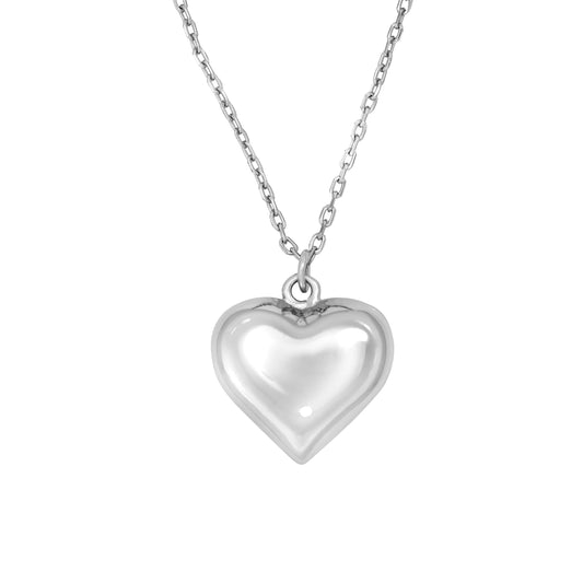 Polished Bubble Heart Pendant