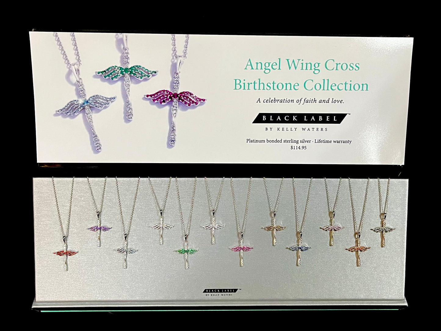 Angel Wing Birthstone Necklace Package