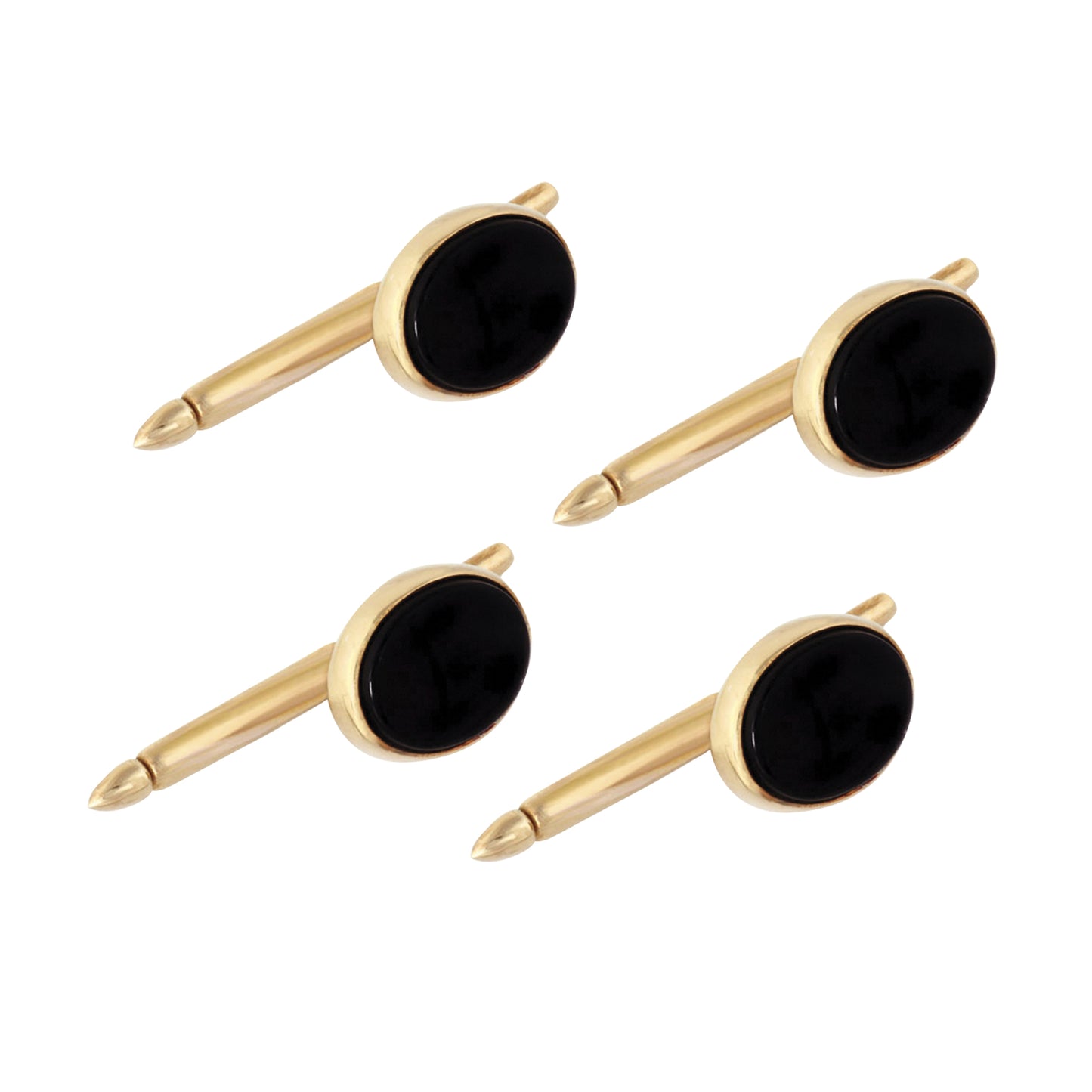 Oval Black Onyx Stud Set   (KSS-985)