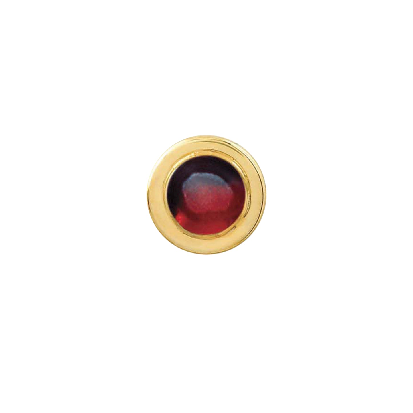 Round Garnet Tie Tack