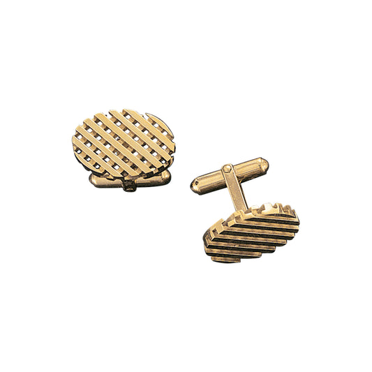 Oval Waffle Cufflinks