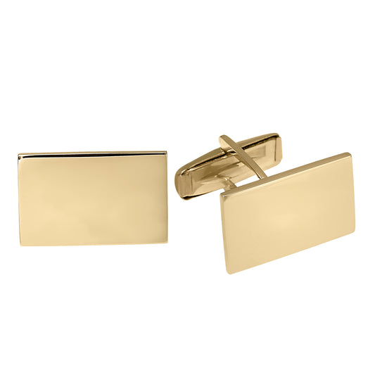 Heavyweight Rectangle Polished Cufflinks