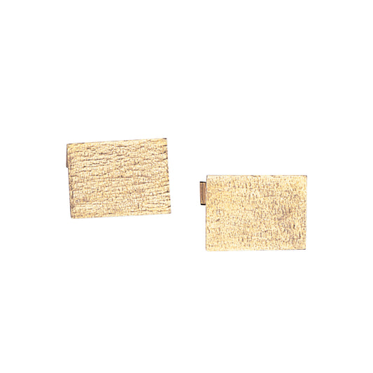 Rectangle Bark Pattern Cufflinks