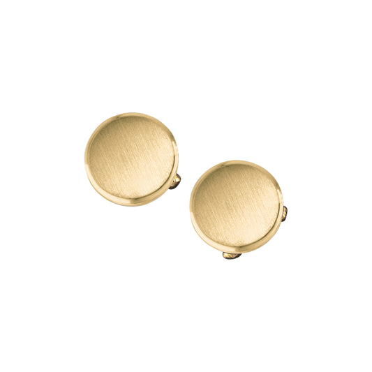 Satined Round Cufflinks with Border