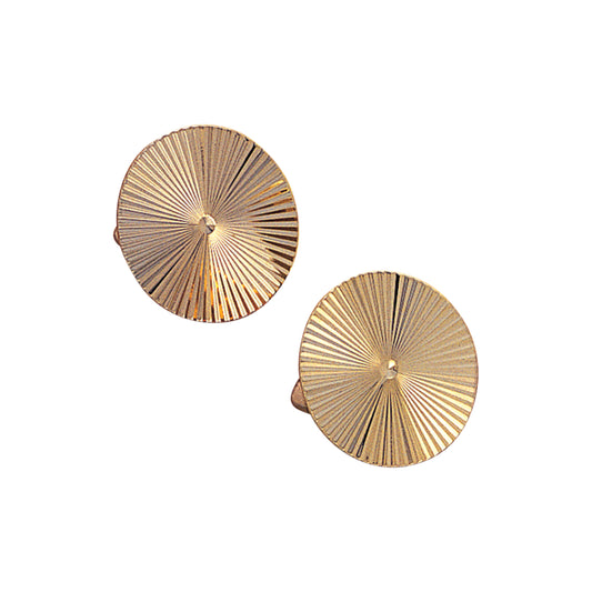 Round Sunray Cufflinks