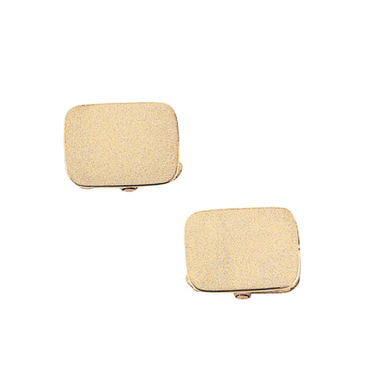 Polished Rectangle Cufflinks with Rounded Corners