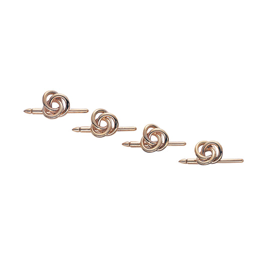 Single Wire Open Love Knot Stud Set