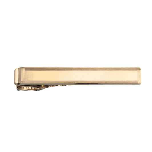 Polished Tie Bar with Lined Border