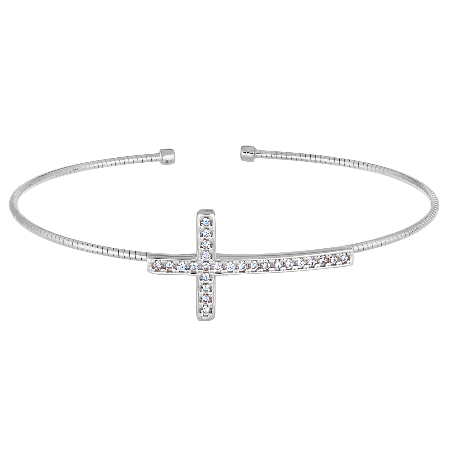 Cross Cable Cuff Bracelet