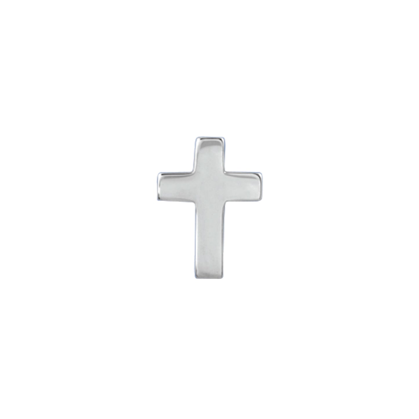 Polished Cross Tie Tack