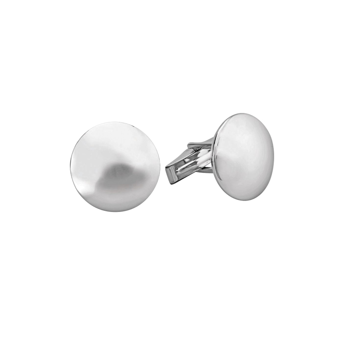 Domed Round Polished Cufflinks