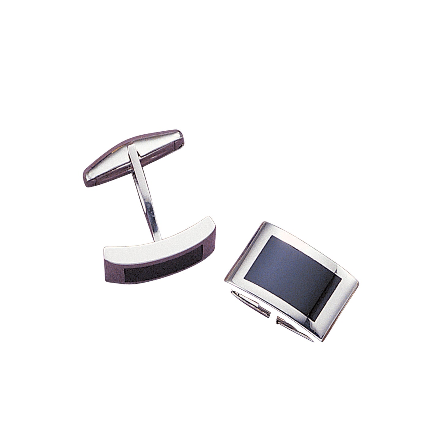 Rectangle Onyx Inlay Cufflinks