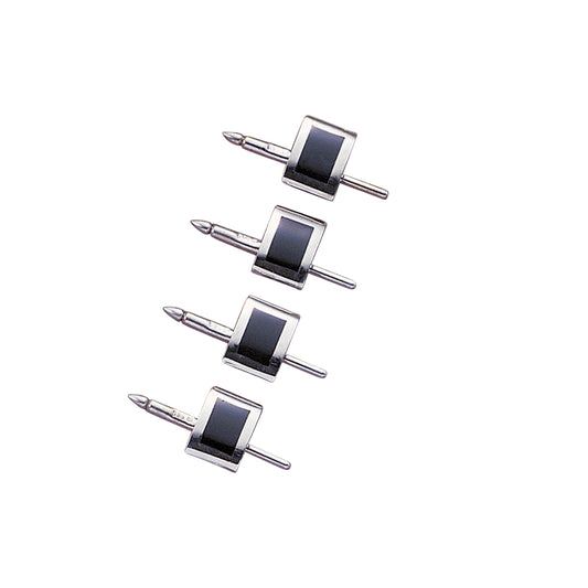 Rectangle Onyx Inlay Stud Set