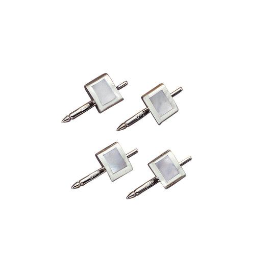 Rectangle Mother of Pearl Inlay Stud Set