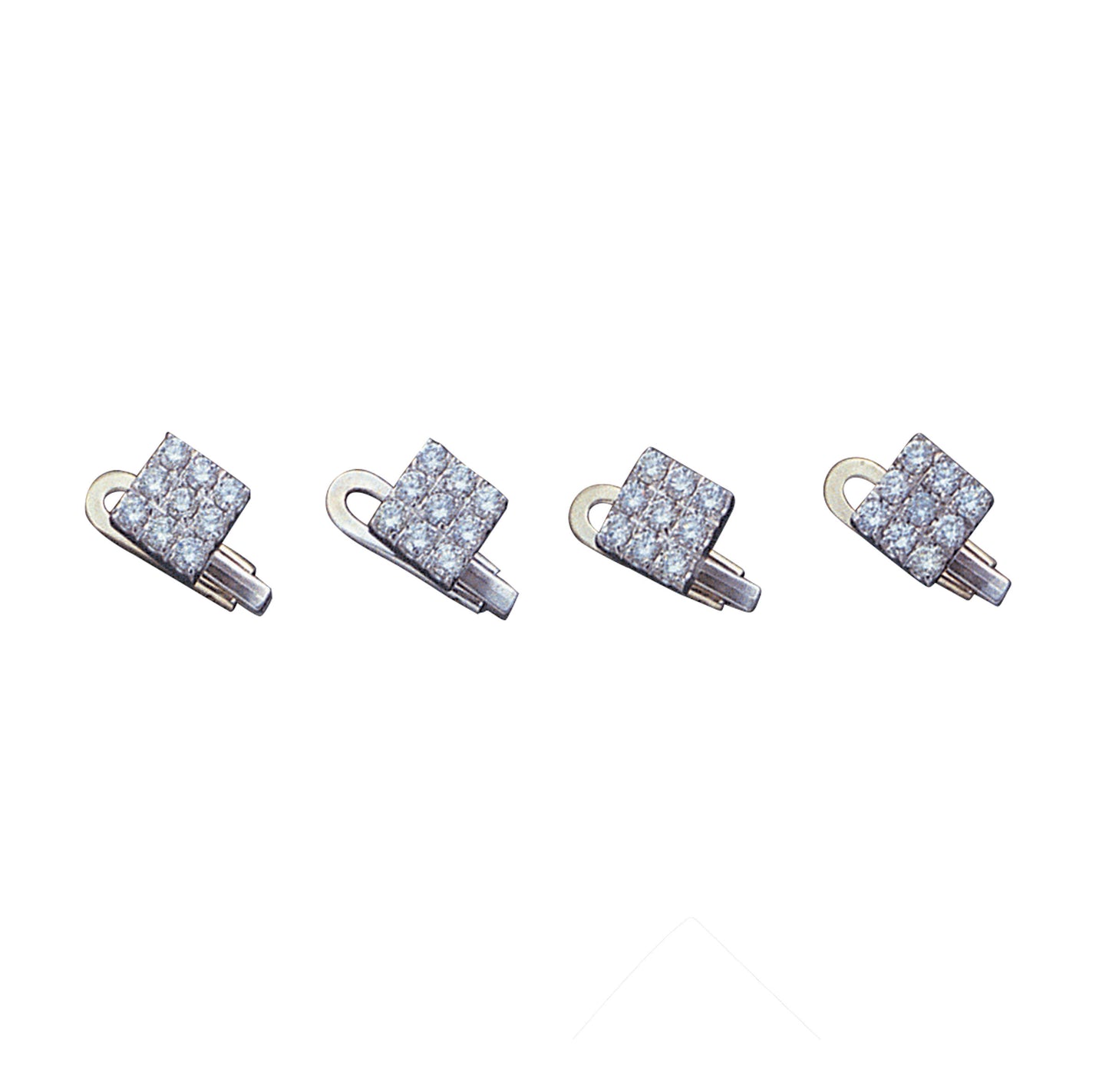 Square Diamond Grid Stud Set