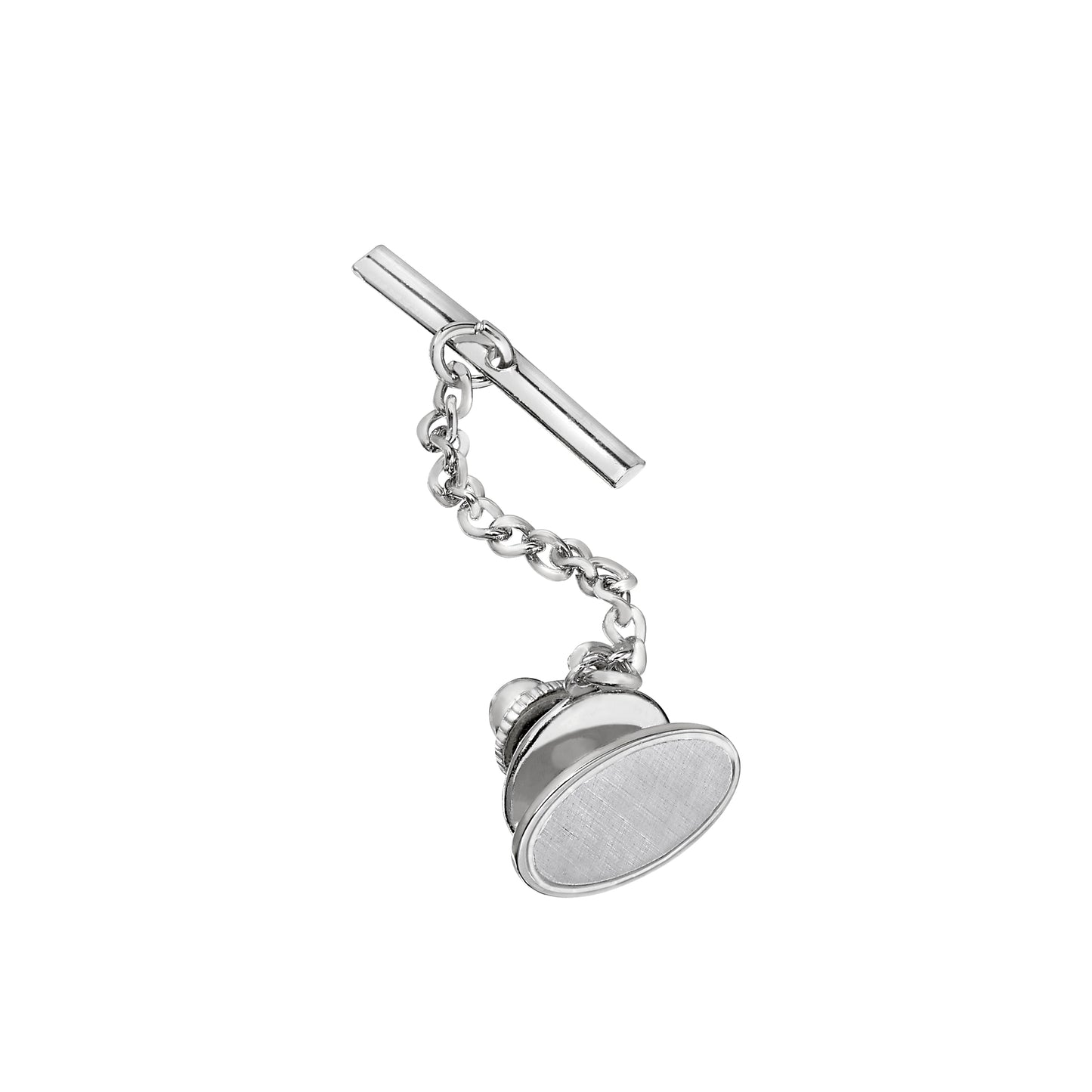 Satined Tie Tack with Polished Border