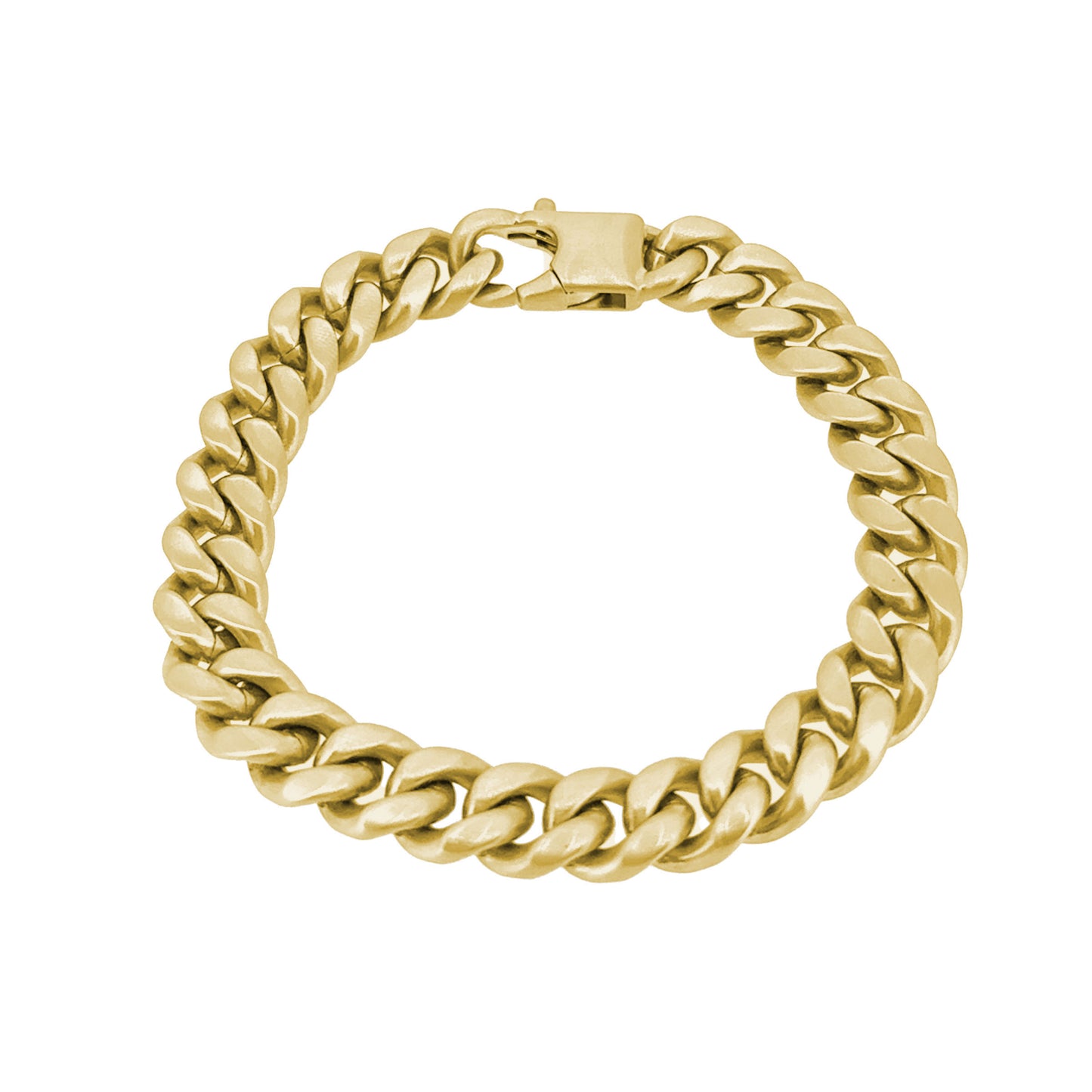 10mm Curb Link Bracelet   (TBR-180-G-8.5)