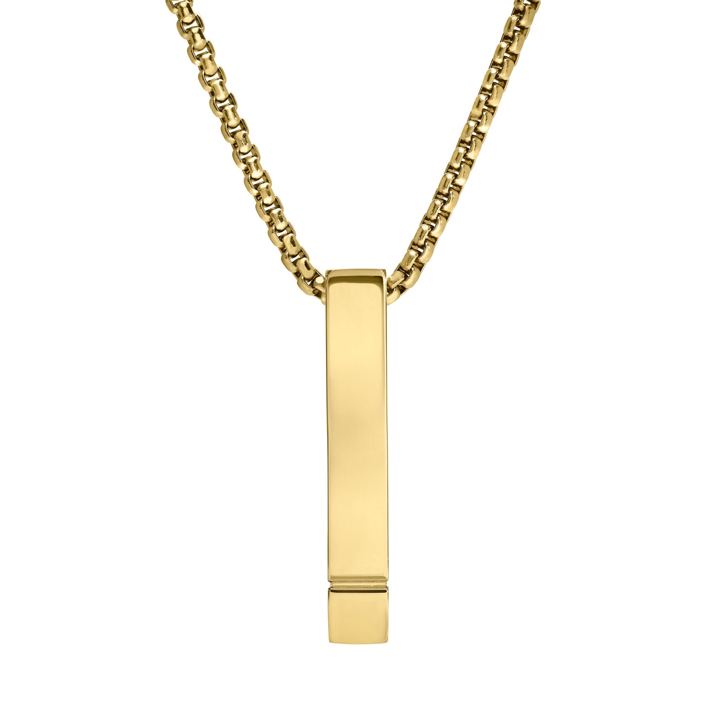 Four Sided Engravable Bar Pendant